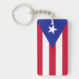 Flagge von Puerto Rico Schlüsselanhänger