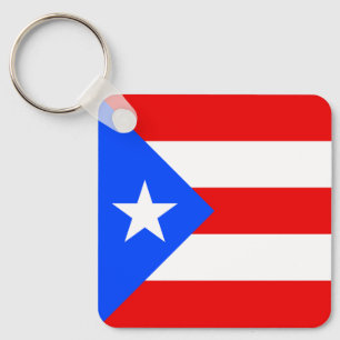 Flagge von Puerto Rico Schlüsselanhänger