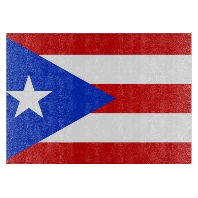 Flagge von Puerto Rico Schneidebrett (Vorderseite)