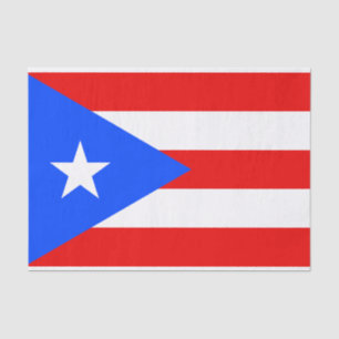 Flagge von Puerto Rico Seidenpapier