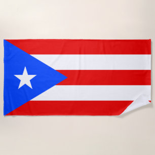 Flagge von Puerto Rico Strandtuch
