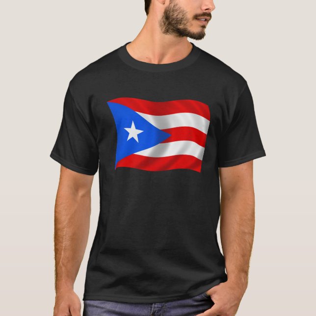 Flagge von Puerto Rico T-Shirt (Vorderseite)