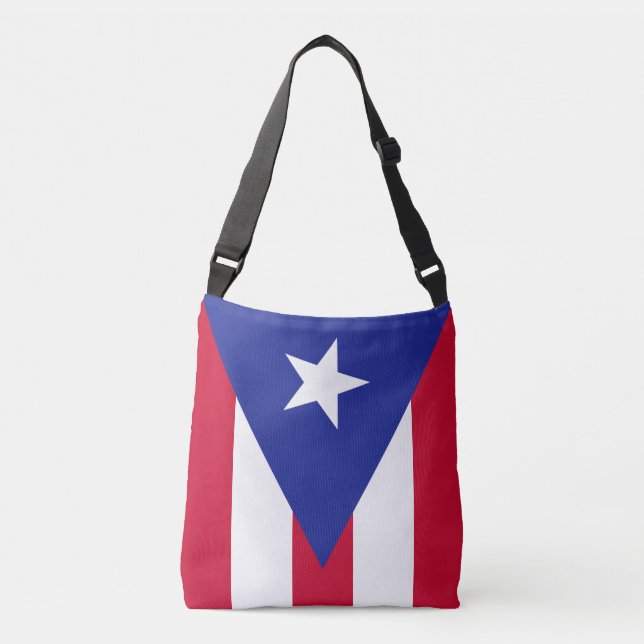 Flagge von Puerto Rico Tragetaschen Mit Langen Trägern (Vorderseite)