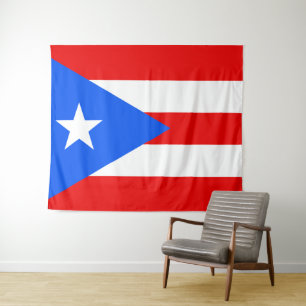 Flagge von Puerto Rico Wandteppich