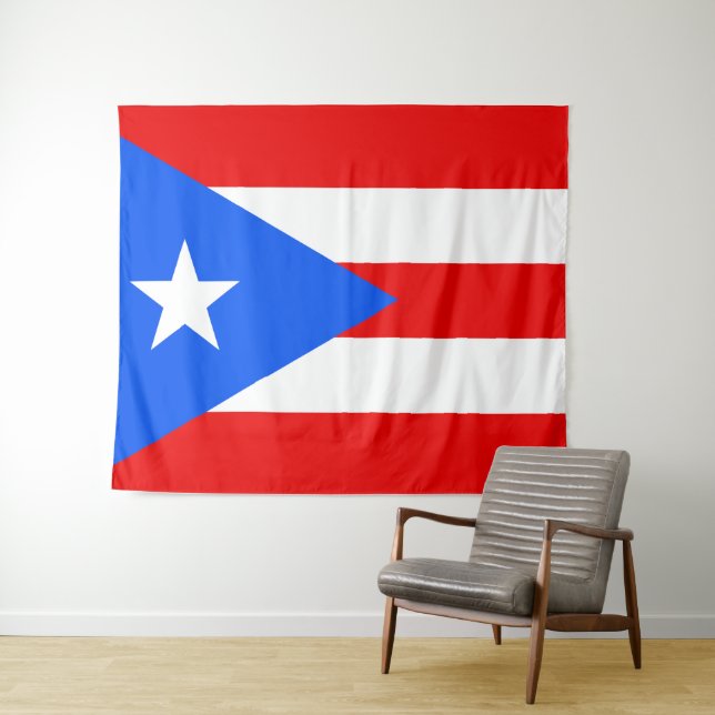 Flagge von Puerto Rico Wandteppich (Beispiel (Horizontal))
