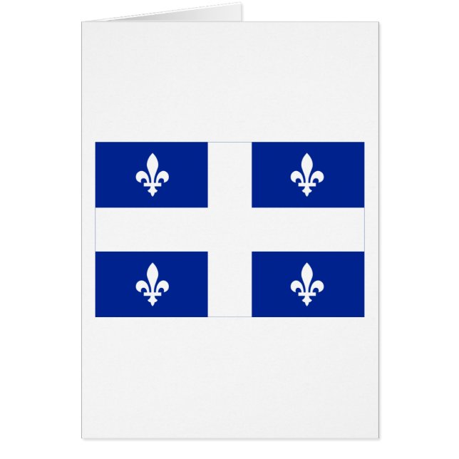 Flagge von Quebec, Kanada (Vorne)