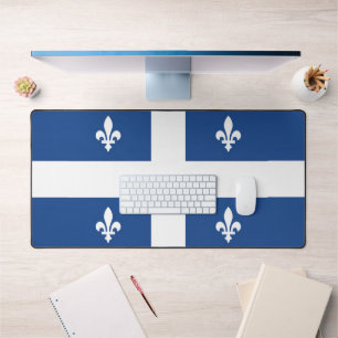 Flagge von Québec, Kanada Schreibtischunterlage