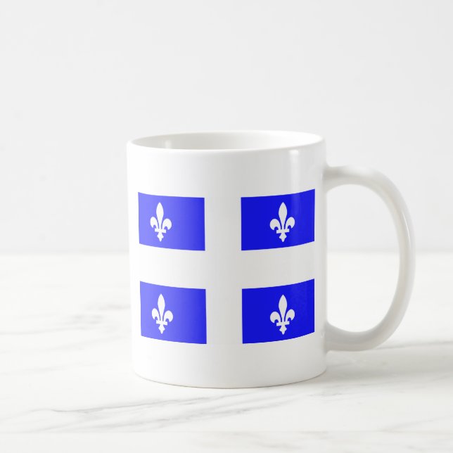 Flagge von Québec Tasse (Rechts)