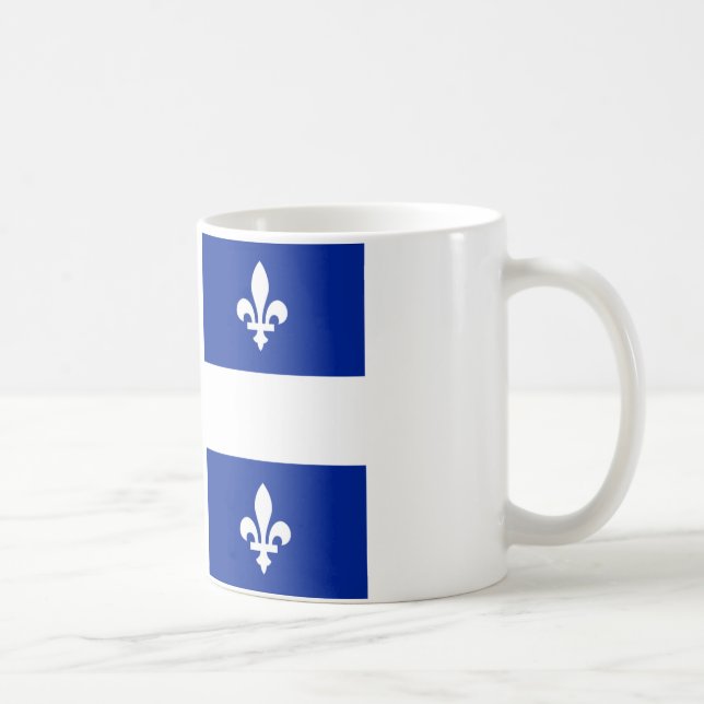 Flagge von Quebec Tasse (Rechts)