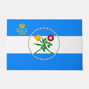 Flagge von Queens (Stadtbezirk von New York) Fußmatte