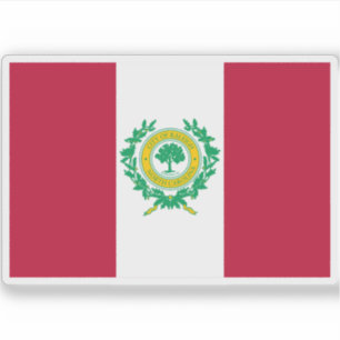 Flagge von Raleigh, North Carolina Aufkleber