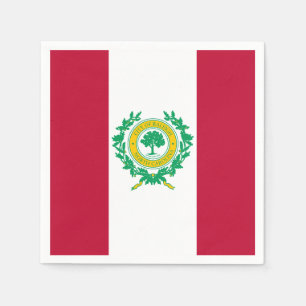 Flagge von Raleigh, North Carolina Paper Napkins Serviette