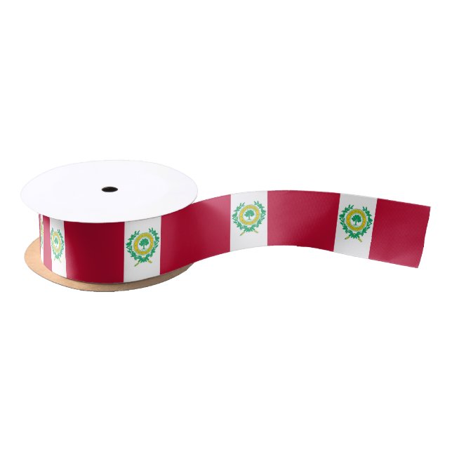 Flagge von Raleigh, North Carolina Satin Ribbon Satinband (Spule)
