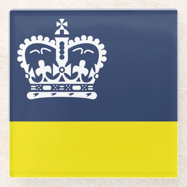 Flagge von Regina, Untersetzer von Saskatchewan (Vorderseite)