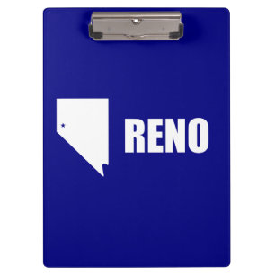 Flagge von Reno, Nevada Clipboard Klemmbrett