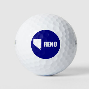 Flagge von Reno, Nevada Golf Balls Golfball