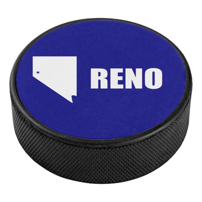 Flagge von Reno, Nevada Hockey Puck (3/4)