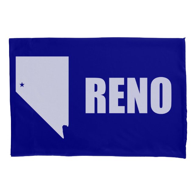 Flagge von Reno, Nevada Pillowcase Kissenbezug (Vorderseite)