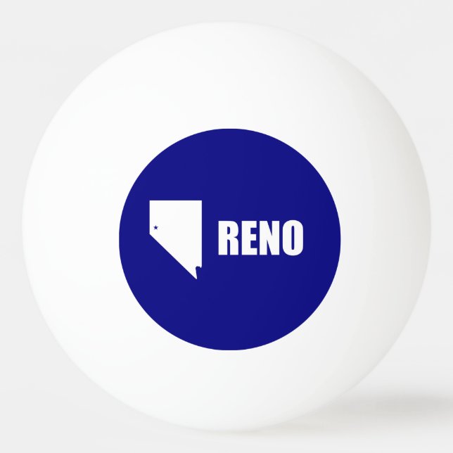 Flagge von Reno, Nevada Ping Pong Ball Tischtennisball (Vorderseite)