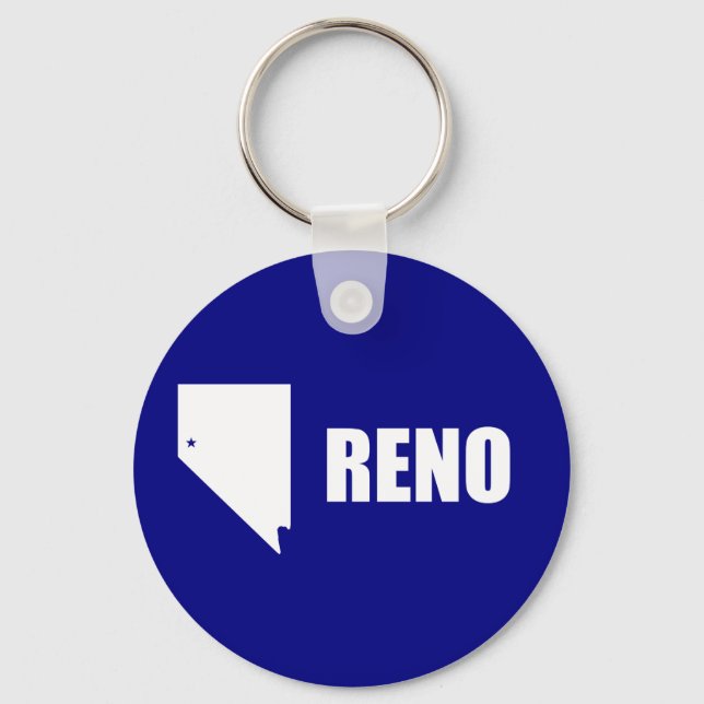 Flagge von Reno, Nevada-Schlüsselanhänger Schlüsselanhänger (Vorderseite)