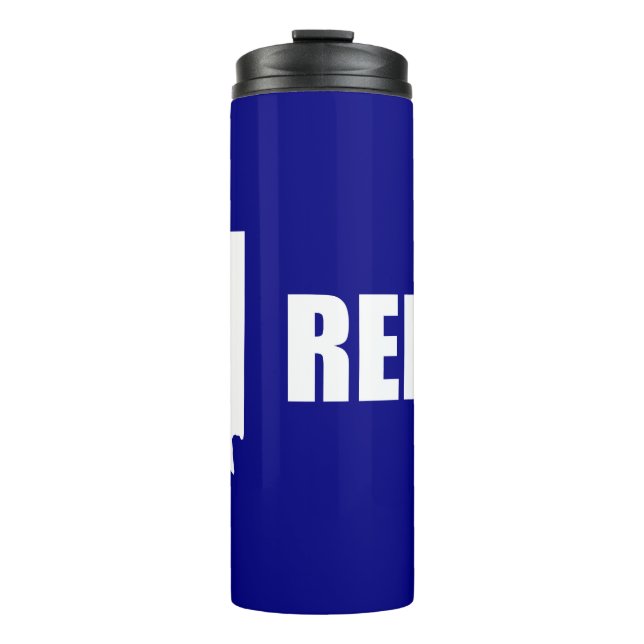 Flagge von Reno, Nevada Thermal Tumbler Thermosbecher (Vorderseite)