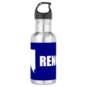 Flagge von Reno, Nevada Wasserflasche