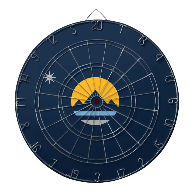 Flagge von Reno (Stadt Nevada) Dartscheibe (vorne)