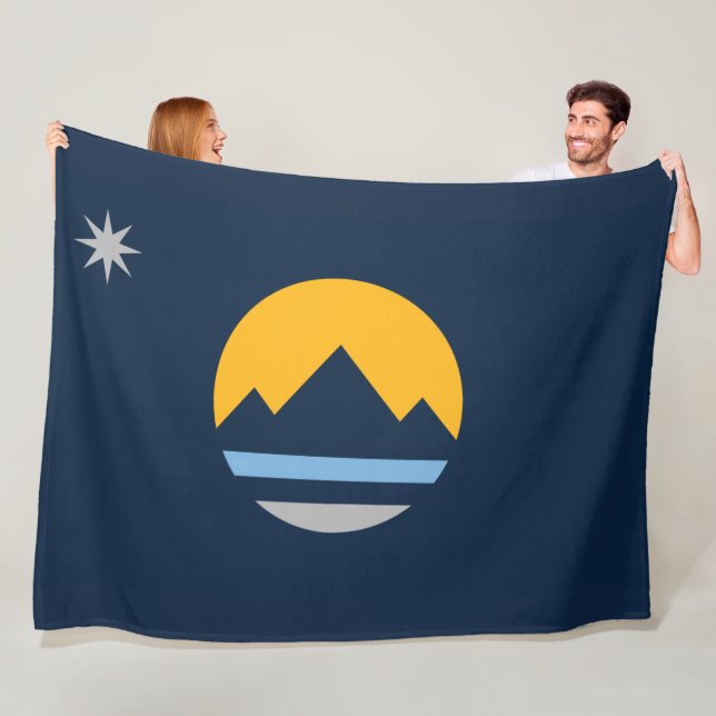 Flagge von Reno (Stadt Nevada) Fleecedecke (Beispiel)