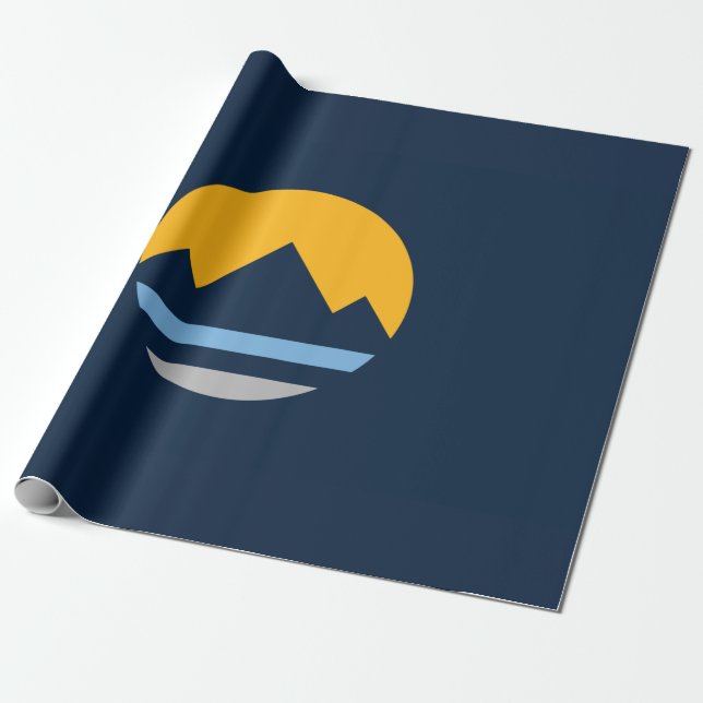 Flagge von Reno (Stadt Nevada) Geschenkpapier (Ungerollt)