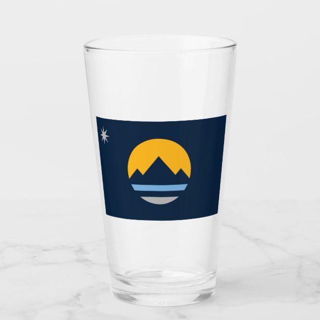 Flagge von Reno (Stadt Nevada) Glas (Vorderseite)