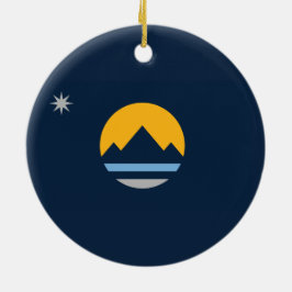 Flagge von Reno (Stadt Nevada) Keramik Ornament