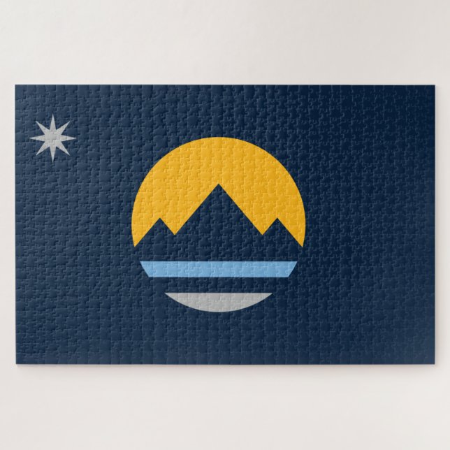 Flagge von Reno (Stadt Nevada) Puzzle (Horizontal)