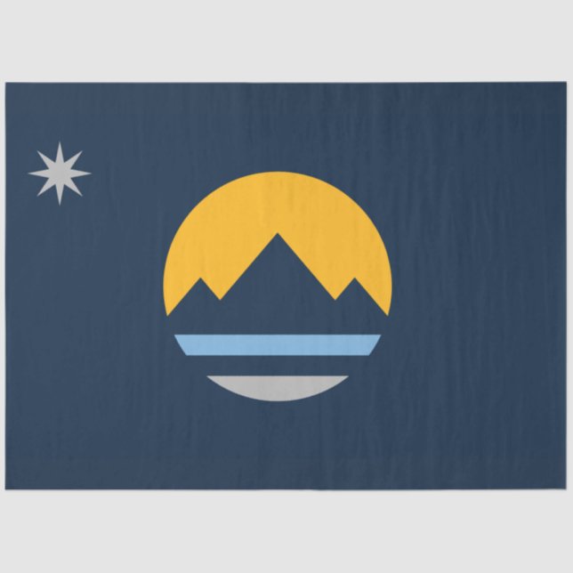 Flagge von Reno (Stadt Nevada) Seidenpapier (Vorderseite)