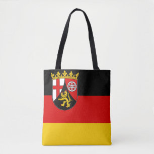 Flagge von Rheinland-Pfalz Tote Beutel