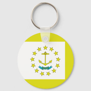 Flagge von Rhode Island Schlüsselanhänger