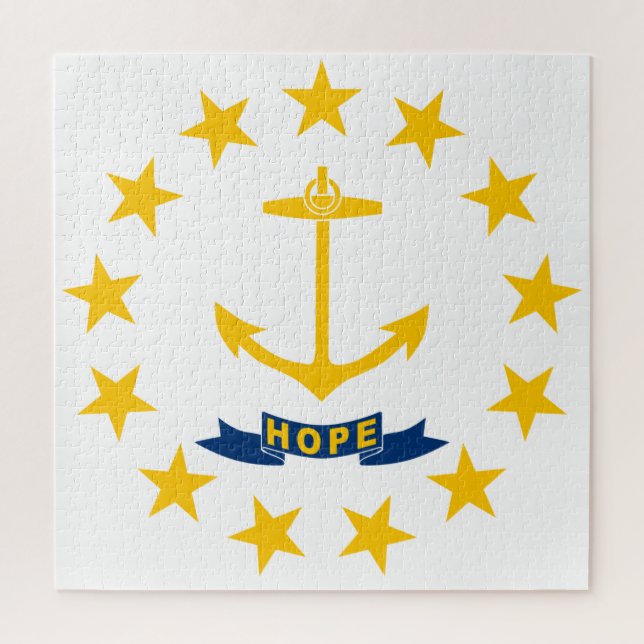 Flagge von Rhode Island (US-Staat) Puzzle (Vertikal)