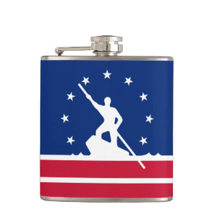 Flagge von Richmond, Virginia Flask Flachmann