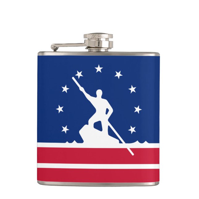 Flagge von Richmond, Virginia Flask Flachmann (Vorderseite)
