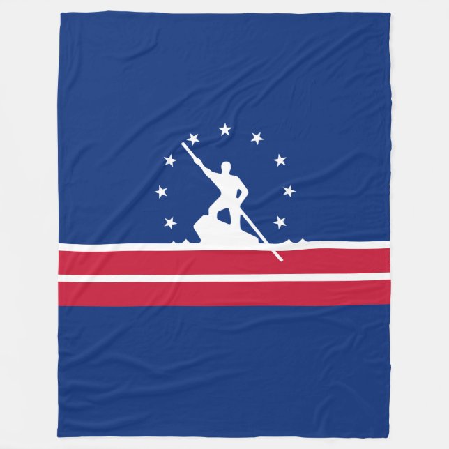 Flagge von Richmond, Virginia Fleece Blanket (Vorderseite)