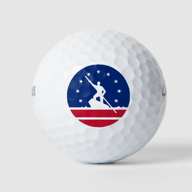 Flagge von Richmond, Virginia Golf Balls Golfball (Vorderseite)