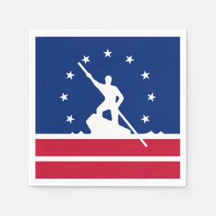Flagge von Richmond, Virginia Papier Servietten