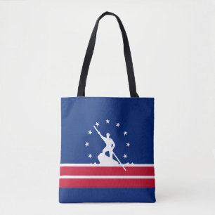Flagge von Richmond, Virginia Tote Tag