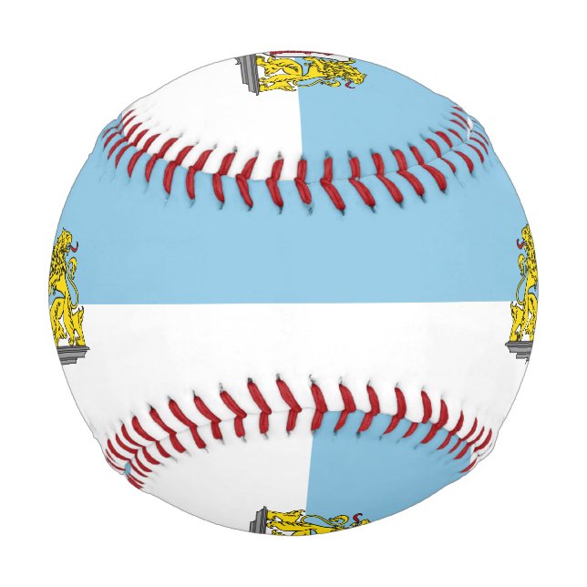 Flagge von Riga, Lettland-Baseball Baseball (Vorderseite)