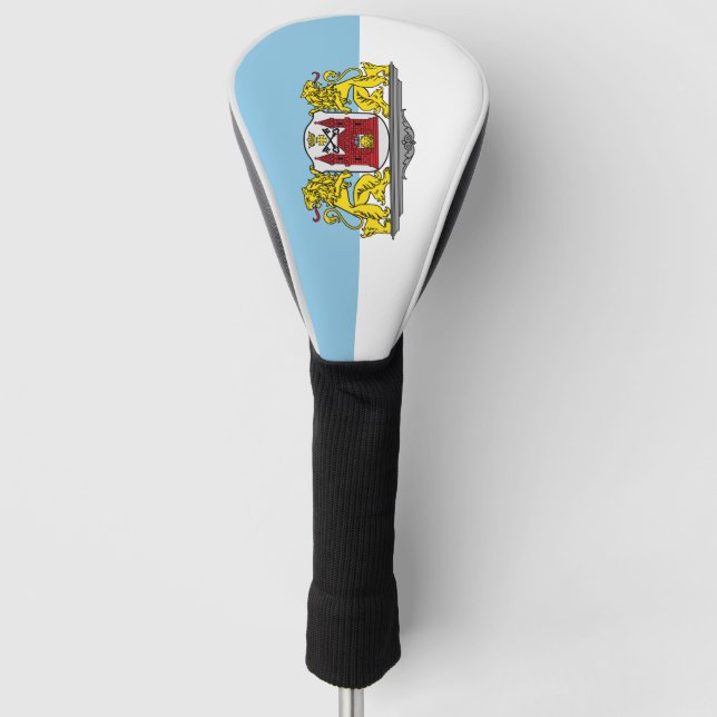Flagge von Riga, Lettland Golf Head Cover Headcover (Vorderseite)