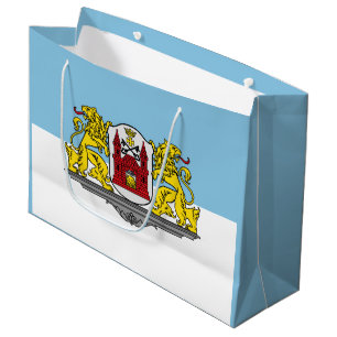 Flagge von Riga, Lettland Große Geschenktasche Geschenktüte