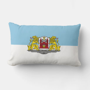 Flagge von Riga, Lettland Lumbar Kissen