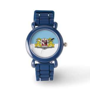 Flagge von Riga, Lettland Watch Armbanduhr