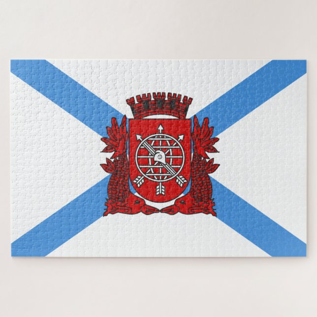 Flagge von Rio de Janeiro (Brasilien) Puzzle (Horizontal)