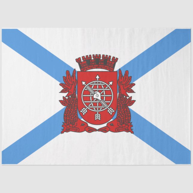 Flagge von Rio de Janeiro (Brasilien) Seidenpapier (Vorderseite)