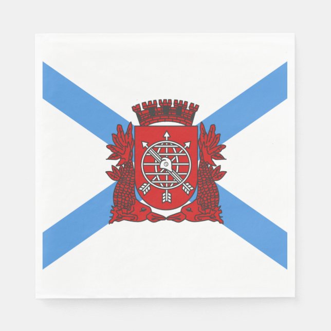 Flagge von Rio de Janeiro (Brasilien) Serviette (Vorderseite)